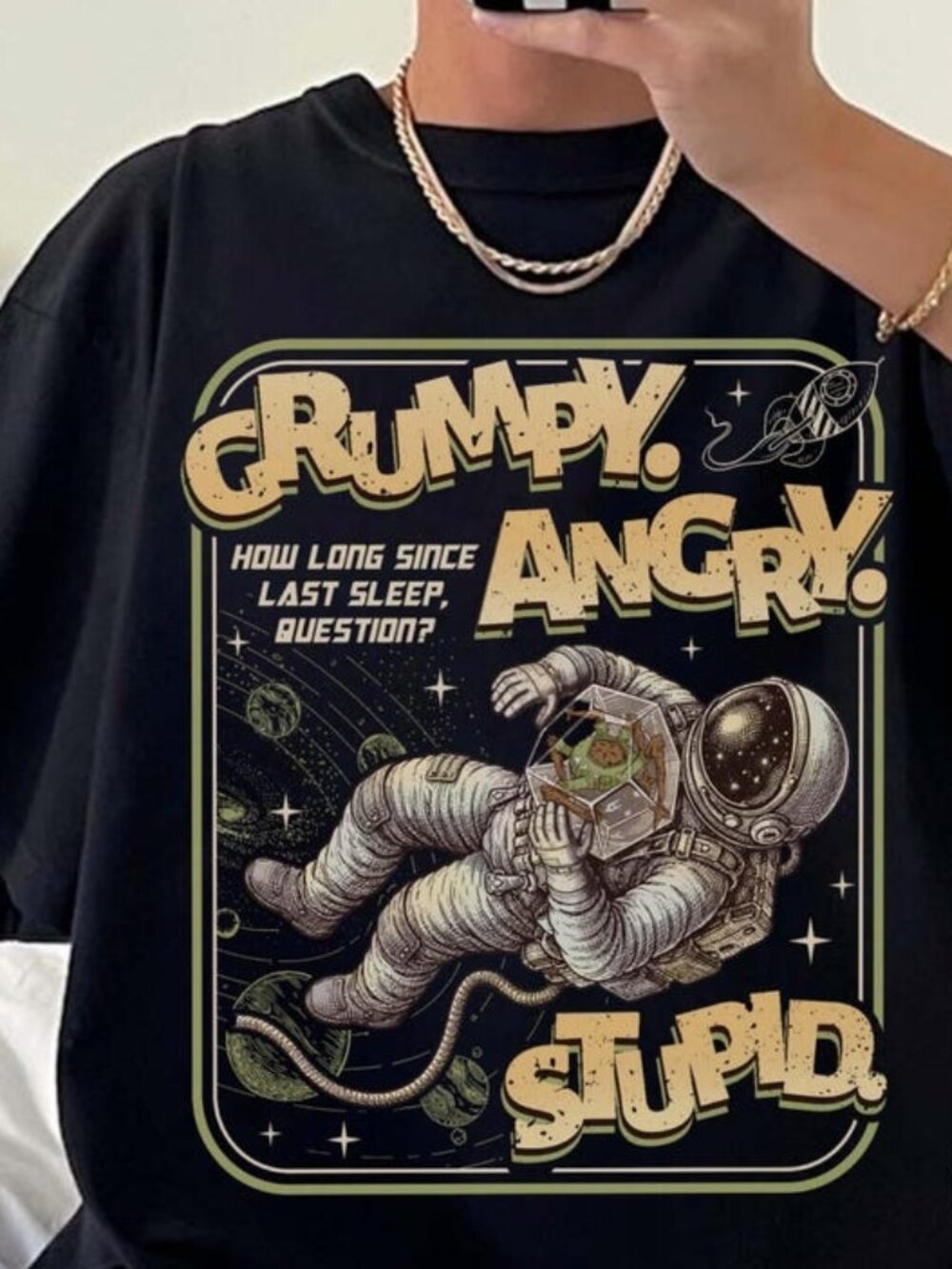 Grumpy Alien Quote T-shirt, Sci-Fi Adventure Graphic Tee